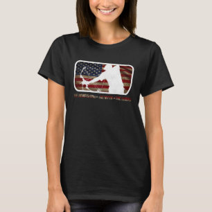 Dad the bowfishing the myth the legend Flag americ T-Shirt