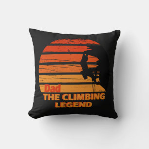 Dad the climbing legend cushion