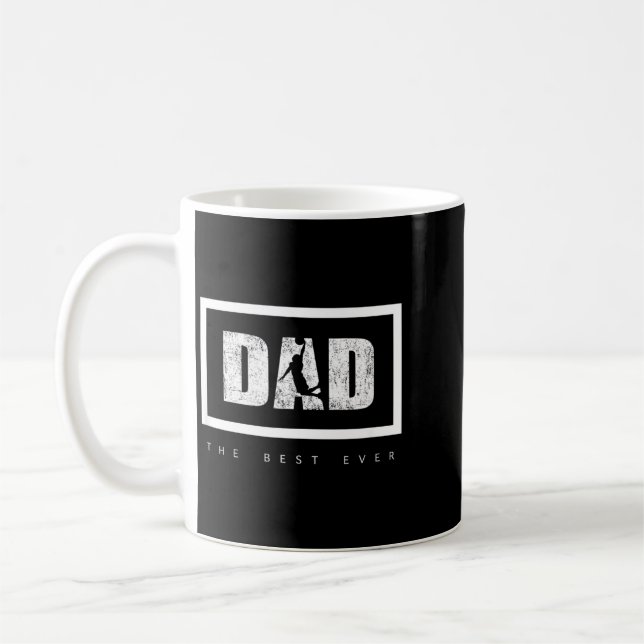 Dad The Ever Basball Coffee Mug (Left)