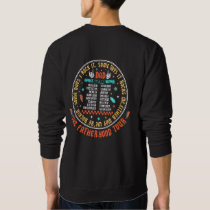 Dad The Fatherhood Tour Trendy Modern Cool Sweatshirt