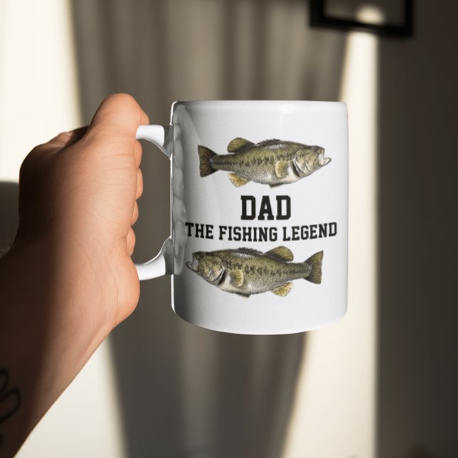 Dad The Fishing Legend Bass Fish Father Sports  Mug (Creator Uploaded)