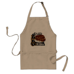 Dad the king of BBQ ribs and grill Standard Apron