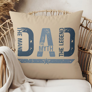"DAD The Man Mith Legend" Father's Day Gift Cushion