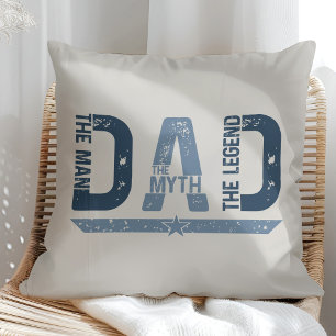 "DAD The Man Mith Legend" Father's Day Gift Cushion