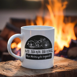 Dad The Man The Myth Motorcycle Legend Funny Quote Coffee Mug