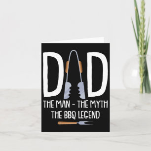 Dad The Man The Myth The Bbq Legend Funny Rbecue P Card