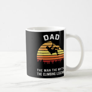 Dad The Man The Myth The Climbing Legend Funny Fat Coffee Mug