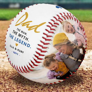 DAD, The Man. The Myth. The Legend 2 x Photo Baseb Baseball