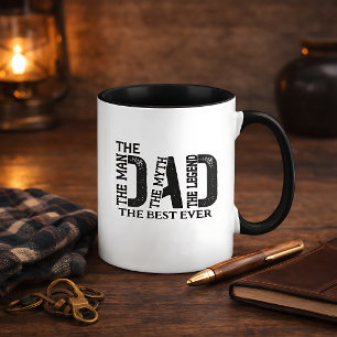 Dad The Man The Myth The Legend Custom Text Mug