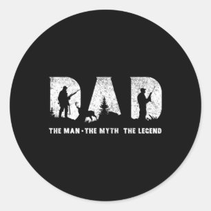 Dad The Man The Myth The Legend Father's Day Classic Round Sticker