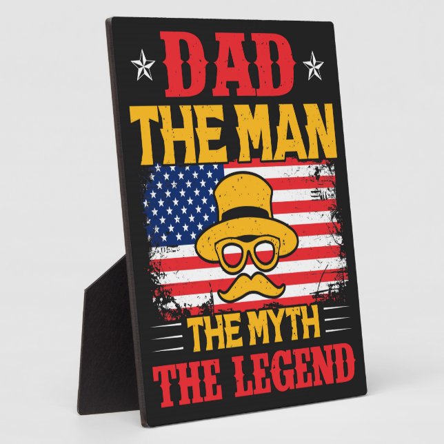 Dad the Man the Myth the Legend Plaque (Side)