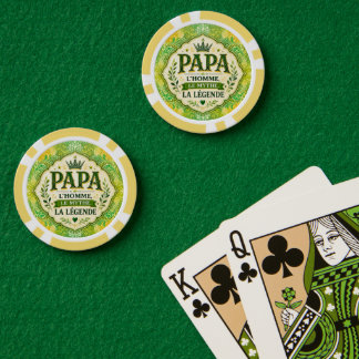 Dad, The Man, The Myth, The Legend Poker Chips