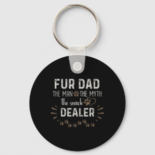 Dad The Man The Myth The Snack Dealer Dog Fathers Key Ring