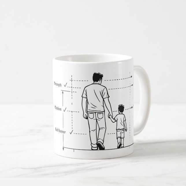 Dad The Original Master Plan | Funny Dad Humour  Coffee Mug (Front Right)