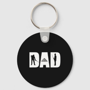 Dad The Pool Shark Billiards Fathers Day Gift Pool Key Ring