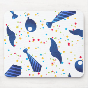 Dad tie blue colour mouse pad