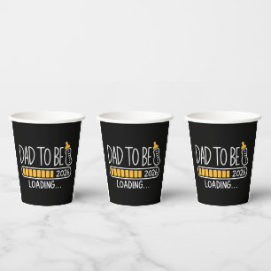 Dad To Be 2026 Promoted to Daddy New Father  Paper Cups