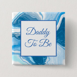 Dad To Be Boy's Baby Shower Button