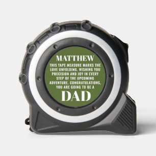 Dad-to-be Pregnancy Reveal to Husband Green Custom 1