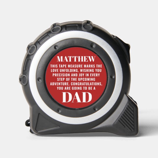 Dad-to-be Pregnancy Reveal to Husband Red Custom 1 (Front)