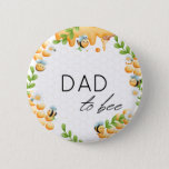 DAD to Bee Honey Bumble Bee Baby Shower Button<br><div class="desc">Introducing the Dad to Bee Honey Bumble Bee Baby Shower button! This adorable button is the perfect addition to any baby shower or gender reveal party. The button features a cute bumble bee design with the words "Dad to Bee" written in a fun, cursive font. It's the perfect size to...</div>
