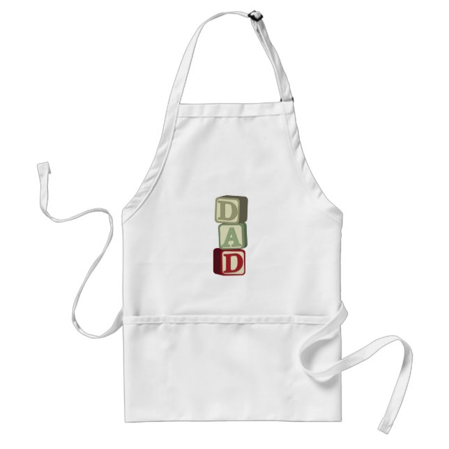 Dad Toy Blocks Standard Apron (Front)