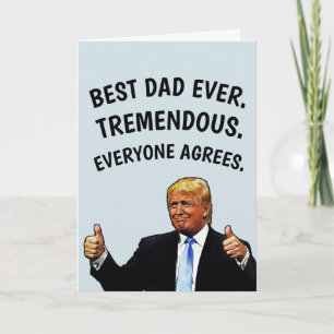DAD TRUMP BIRTHDAY CARD