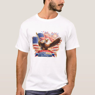 dad Tshirt Blessed  Happy 250th Birthday USA!