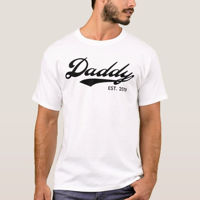 Dad TShirts - Est / Since 2019 (Personalised Year) (Front)
