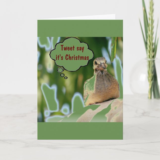 ***DAD*** "TWEET SAYS IT IS **YOUR BIRTHDAY** HOLIDAY CARD (Front)