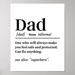 Dad Unique Definition Poster