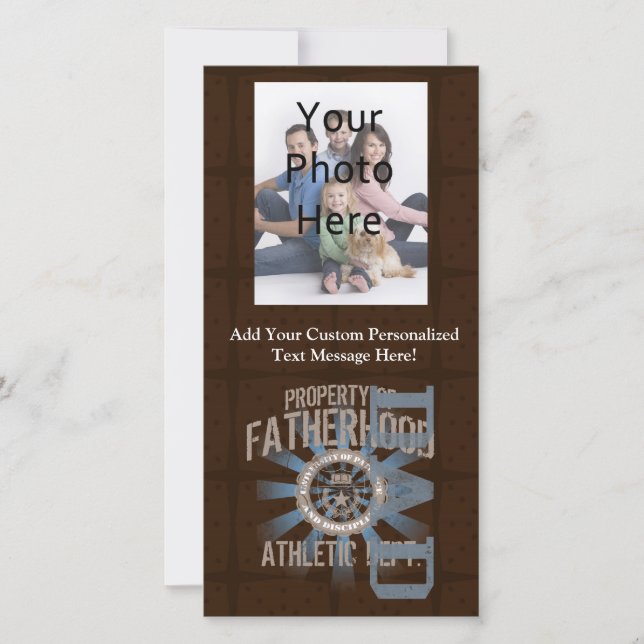 Dad University, Blue/Brown (Front)