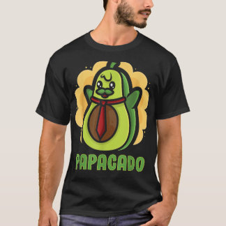 Dad Veggie Man Vegan Funny Avocado T-Shirt