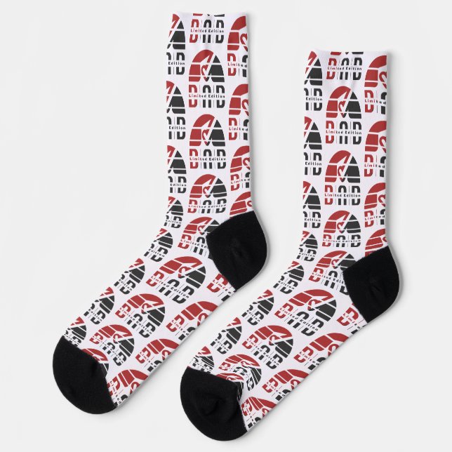 Dad Vintage & Retro: Fatherhood as Visual Emotion Socks (Left)