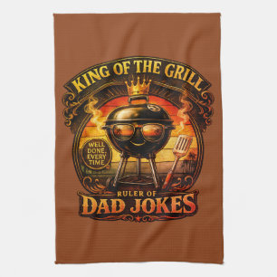 Dad Vintage Retro Father's Day Design Tea Towel