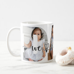 Dad We Love You 3 Photo Coffee Mug
