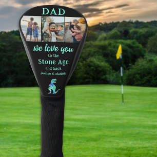 Dad We Love You 3 Photo Collage Golf Head Cover