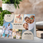 Dad We Love You Always Modern 4 Photo Father's Day Card<br><div class="desc">Father's Day card with 4 of your photos displayed in a modern collage with your custom text. Use the personalisation template to add your photos and edit as much of the wording as you wish.</div>