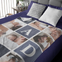 Dad We Love You | Modern 8 Photo Colour Block Flee