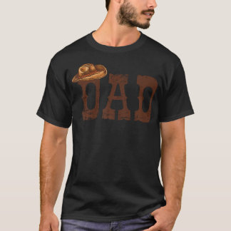 Dad Western Family Matching Birthday Cowboy Cowgir T-Shirt