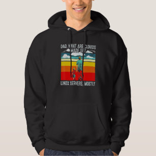 Dad What Are Clouds Made Of Linux Programmer Retro Hoodie