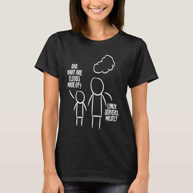 Dad What Are Clouds Software Developer  Programmer T-Shirt (Front)