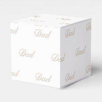 Dad white & beige tan custom script elegant chic