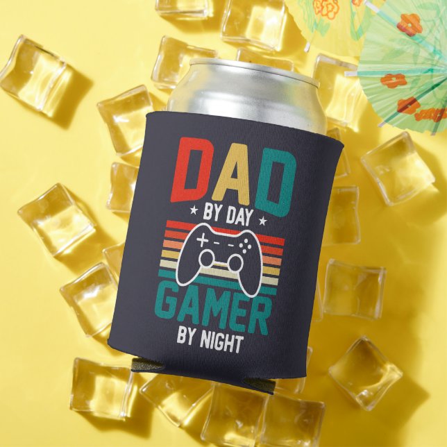 Dad who's a gamer; video games; Dad gift Can Cooler (In Situ Summer)