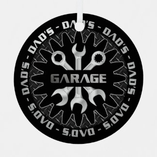 Dad Will Love this Garage Christmas Metal Tree Decoration