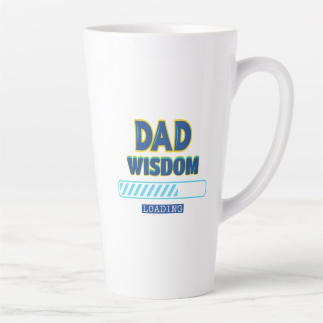 Dad Wisdom Loading Latte Mug (Right)