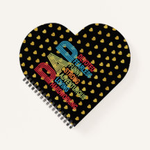 Dad with Golden Heart Black Gold theme