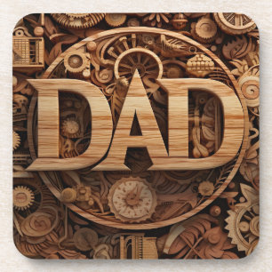 DAD Wood Mechanic Automotive Coaster