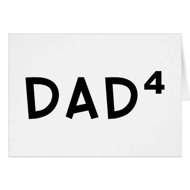 Dad x 4 (Front Horizontal)