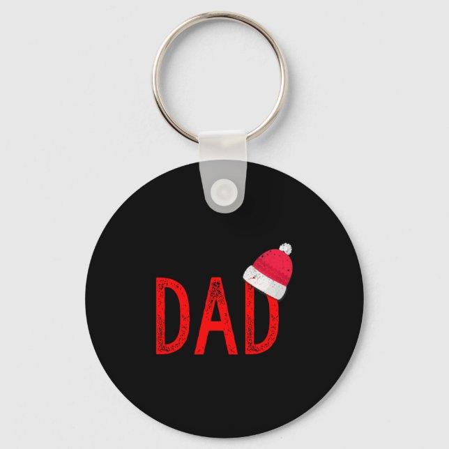 Dad - Xmas Pjs - Christmas Pajamas And Xmas Pj Fam Key Ring (Front)